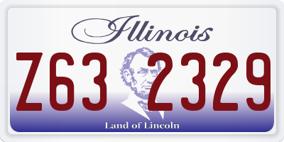 IL license plate Z632329