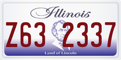 IL license plate Z632337