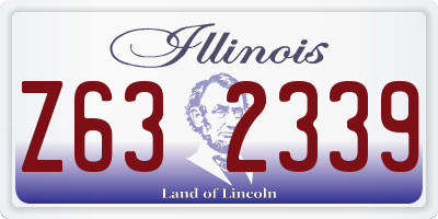 IL license plate Z632339