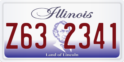 IL license plate Z632341