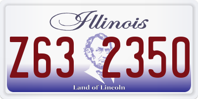 IL license plate Z632350