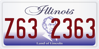 IL license plate Z632363
