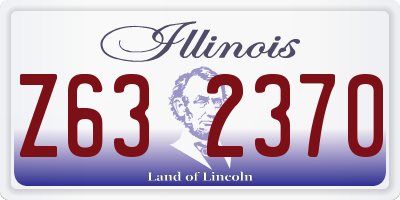 IL license plate Z632370