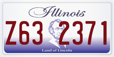 IL license plate Z632371
