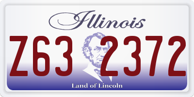 IL license plate Z632372