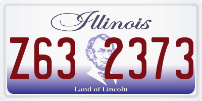 IL license plate Z632373