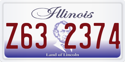 IL license plate Z632374