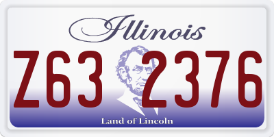 IL license plate Z632376