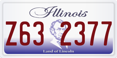 IL license plate Z632377