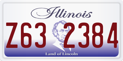 IL license plate Z632384