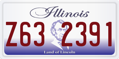 IL license plate Z632391