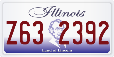 IL license plate Z632392