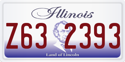 IL license plate Z632393