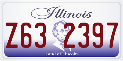 IL license plate Z632397