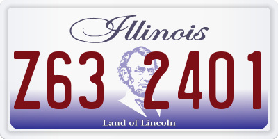 IL license plate Z632401