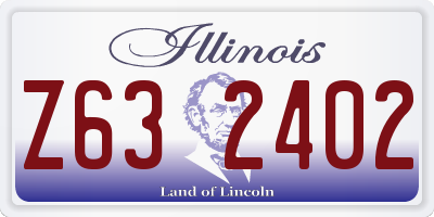 IL license plate Z632402