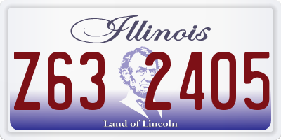 IL license plate Z632405