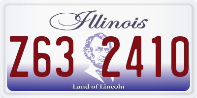IL license plate Z632410