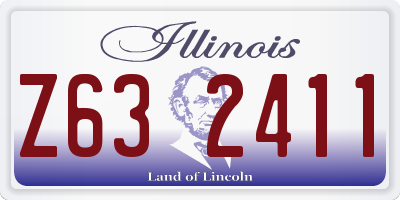 IL license plate Z632411