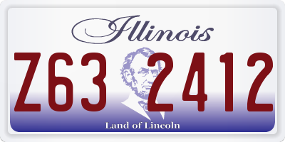 IL license plate Z632412