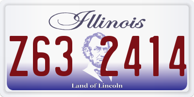 IL license plate Z632414