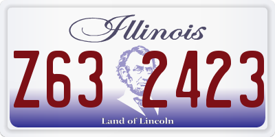 IL license plate Z632423