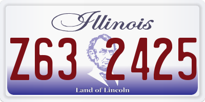 IL license plate Z632425