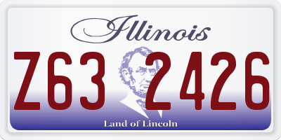 IL license plate Z632426
