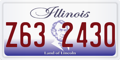 IL license plate Z632430