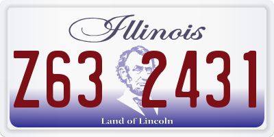 IL license plate Z632431