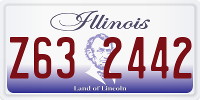 IL license plate Z632442