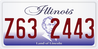 IL license plate Z632443