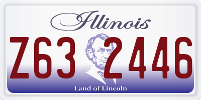 IL license plate Z632446
