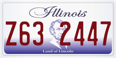 IL license plate Z632447