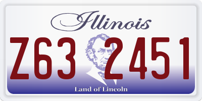IL license plate Z632451