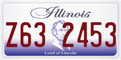 IL license plate Z632453