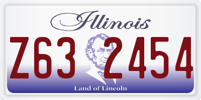 IL license plate Z632454