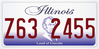 IL license plate Z632455