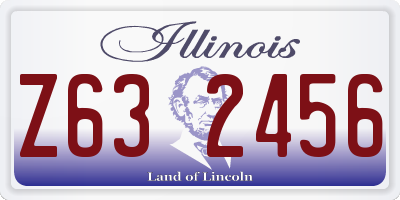 IL license plate Z632456