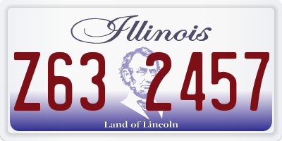 IL license plate Z632457