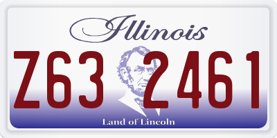 IL license plate Z632461