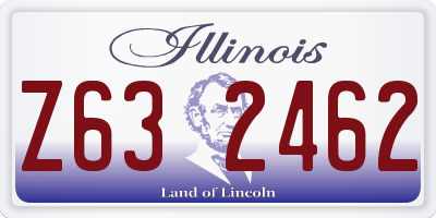 IL license plate Z632462