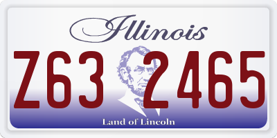 IL license plate Z632465