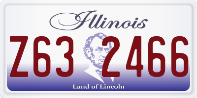 IL license plate Z632466