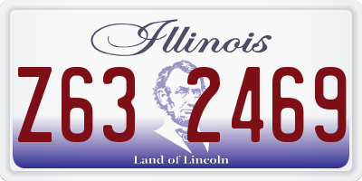 IL license plate Z632469