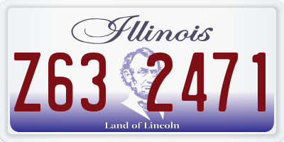 IL license plate Z632471