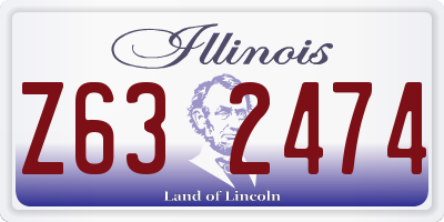 IL license plate Z632474