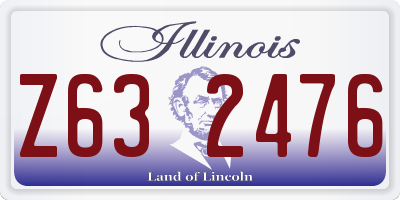 IL license plate Z632476