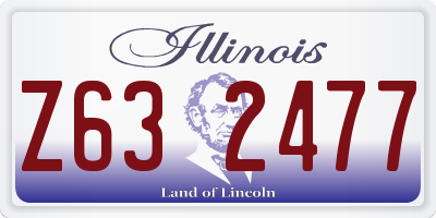IL license plate Z632477