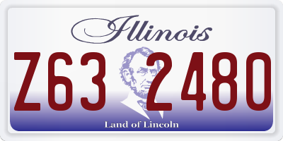 IL license plate Z632480